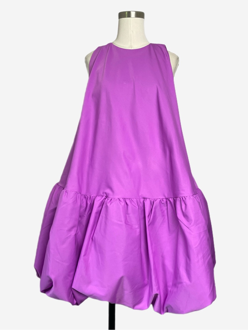ASOS Edition Bright purple scoop neck puff ball mini dress avant garde event 10